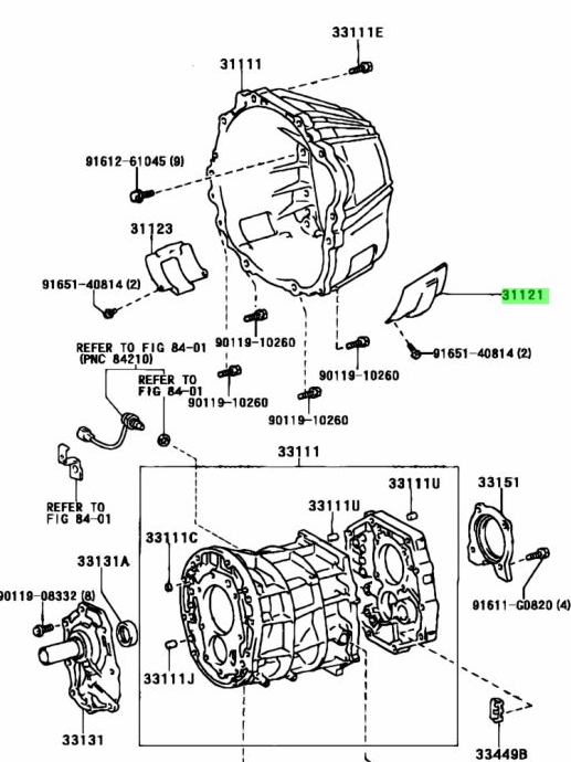 Genuine Toyota R154 RH Inspection Plate Cover