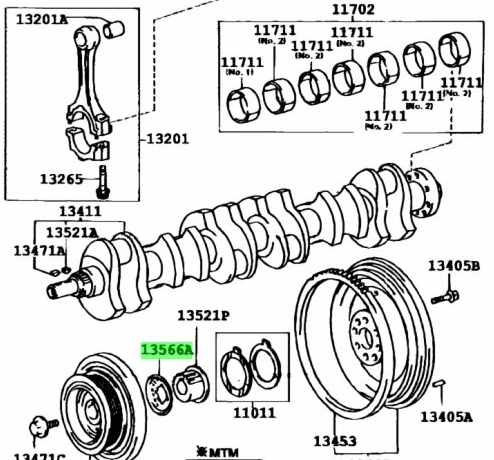 Genuine Toyota 1JZ/2JZ Timing Belt Guide/Washer