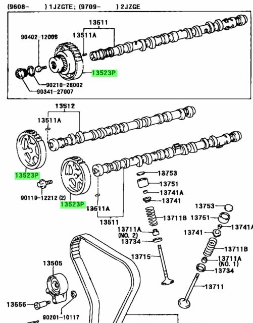 Genuine Toyota 1JZ/2JZ VVTI Intake Cam Gear