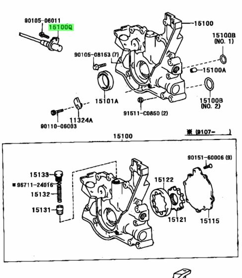 Genuine Toyota 1JZ/2JZ NON-VVTI Crank Sensor