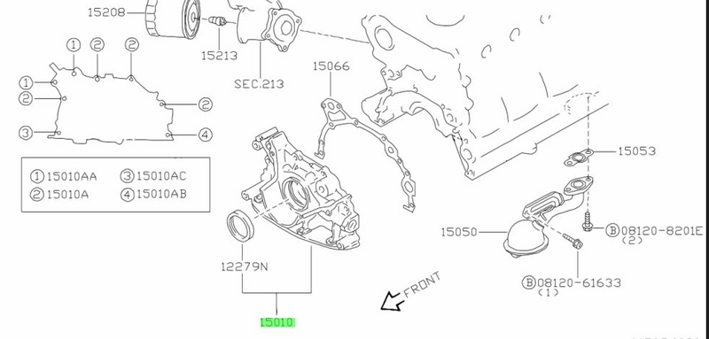 GENUINE NISSAN N1 RB OIL PUMP