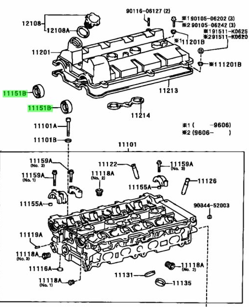 GENUINE TOYOTA 3SGE CAM SEALS -PAIR