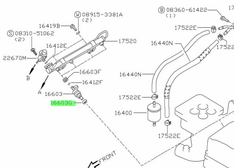 GENUINE NISSAN RB26 LOWER INJETOR SEALS
