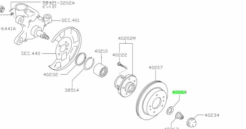 GENUINE NISSAN S14 Front Wheel Bearing Washer