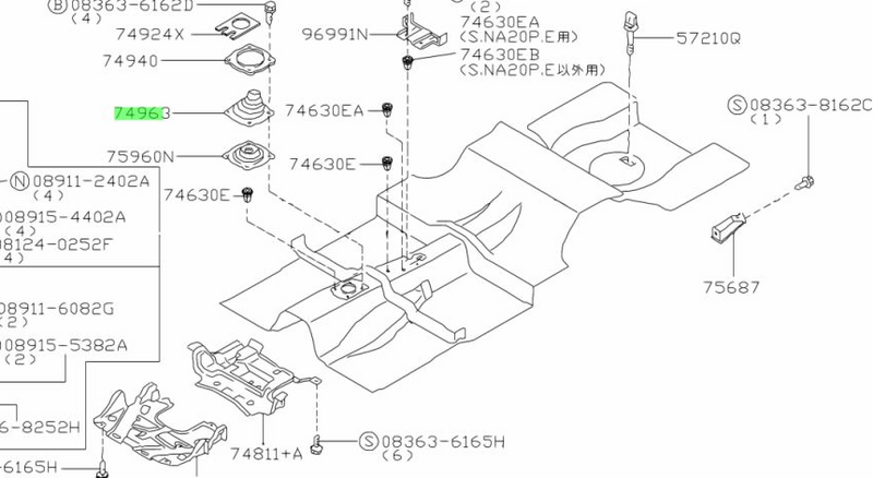 GENUINE NISSAN GEARBOX TUNNEL DUST BOOT S13/S14/S15/R32/R33/R34
