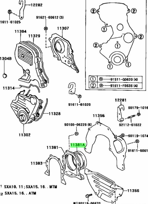 GENUNIE TOYOTA 3SGE REAR MAIN SEAL
