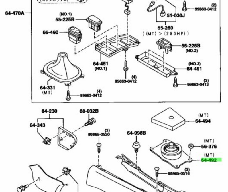 Genuine Mazda RX7 FD3S Shift Boot Insulator
