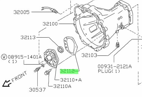 GENUINE NISSAN SR/RB (SMALLBOX) GEARBOX FRONT COVER GASKET