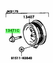 Genuine Toyota 1JZ/2JZ Engine Crank Pulley Bolt and Washer