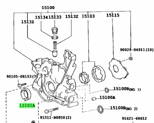 Genuine Toyota 1JZ/2JZ Front Crank Seal