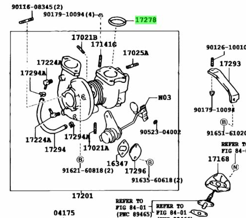 Genuine Toyota 1JZ-GTE VVTI Turbo To Exhaust Manifold Gasket/O-RING