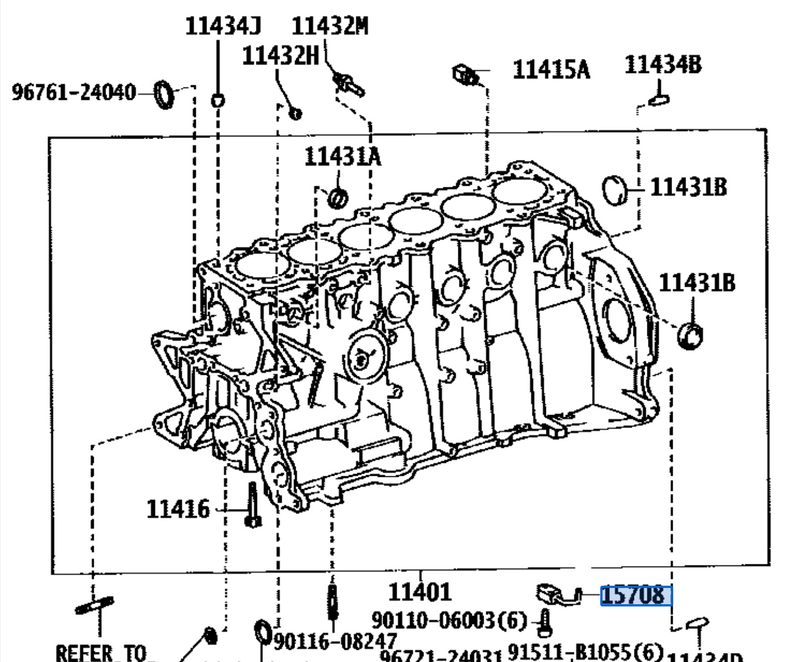 GENUINE TOYOTA 1JZ / 2JZ PISTON OIL SQUIRTER