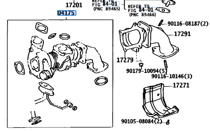 GENUINE TOYOTA 1JZ VVTI TURBO GASKET KIT