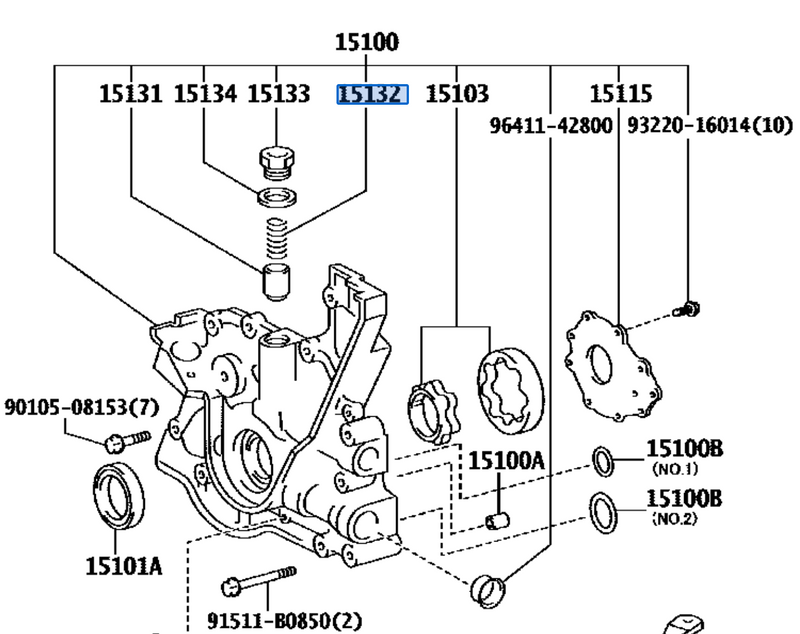 GENUINE TOYOTA 2JZ OIL PUMP RELIEF VALVE SPRING