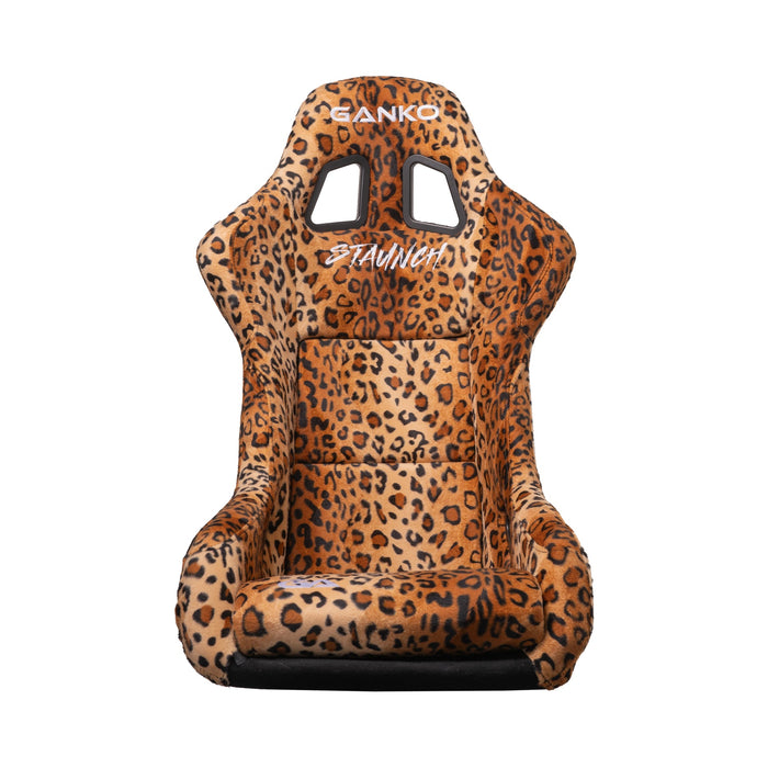 GANKO JP - STAUNCH FIXED BACK - LEOPARD PRINT - Mount Performance Parts