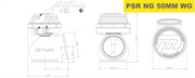 Pulsar NEW GENERATION WASTEGATE 50mm Vband External Wastegate - Mount Performance Parts